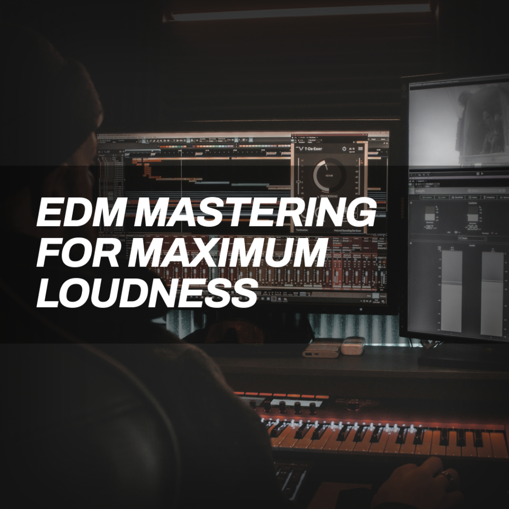 EDM mastering for maximum loudness course. Learn how to make your tracks loud.